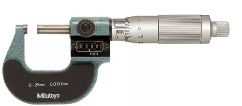 Mitutoyo 193-112 Digit Outside Micrometer Ratchet Stop 25-50Mm Range 0.001mm
