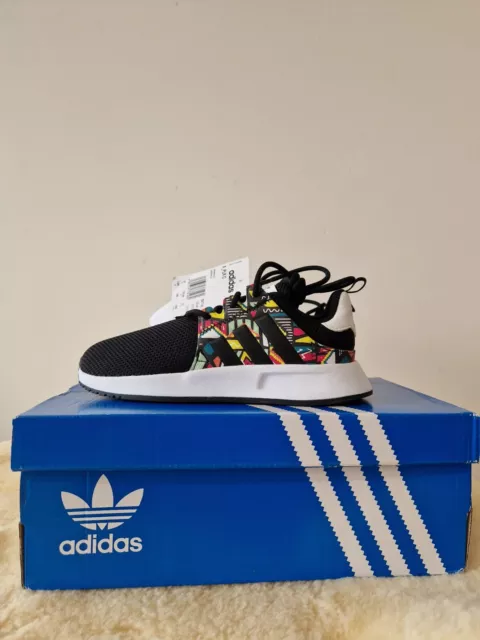 ADIDAS ORIGINALS X PLR S J Black White Textile Junior Trainers
