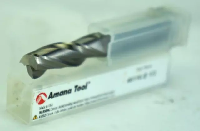 Amana 46116 Solid Carbide Spiral Plunge 1/2 x 1-1/2 Router Bit 1/2 Shank Up-Cut