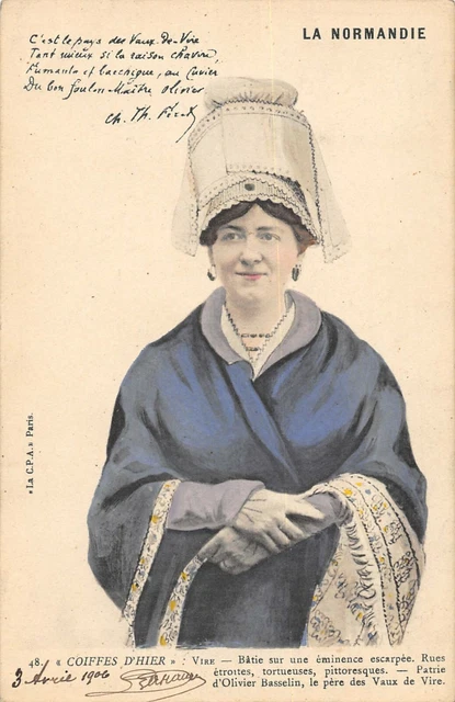 Cpa 14 Vire La Normandie Hier's Headdresses Vire