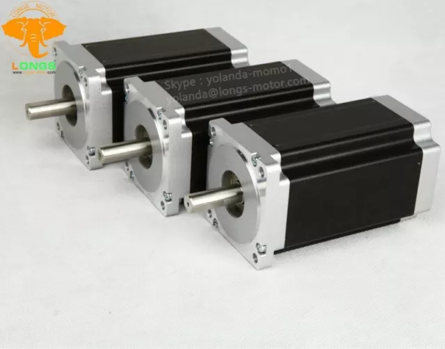 【US Ship】3Axis Stepper Motor Nema 34 Single Shaft1600oz-in 3.5A CNC kit/ MILL