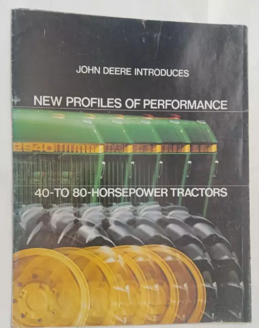 John Deere 40 to 80 Horsepower Tractors Brochure folds out into poster!