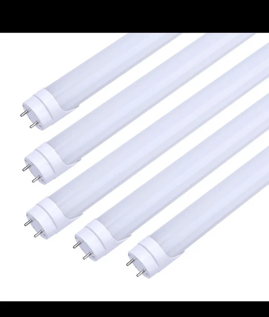 10-Pack 4FT LED Tube Light T8 3000k Milky Cover Bi-Pin G13 Base