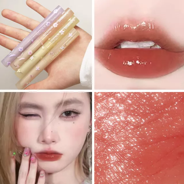 LOVE CRISTAL LIP BALM Jelly Lipstick Miroir hydratant Solid - Glaze-Lip Makeup