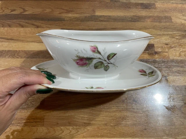 Hutschenreuther Arzberg Bavaria Gravy Boat German 2001 Rose