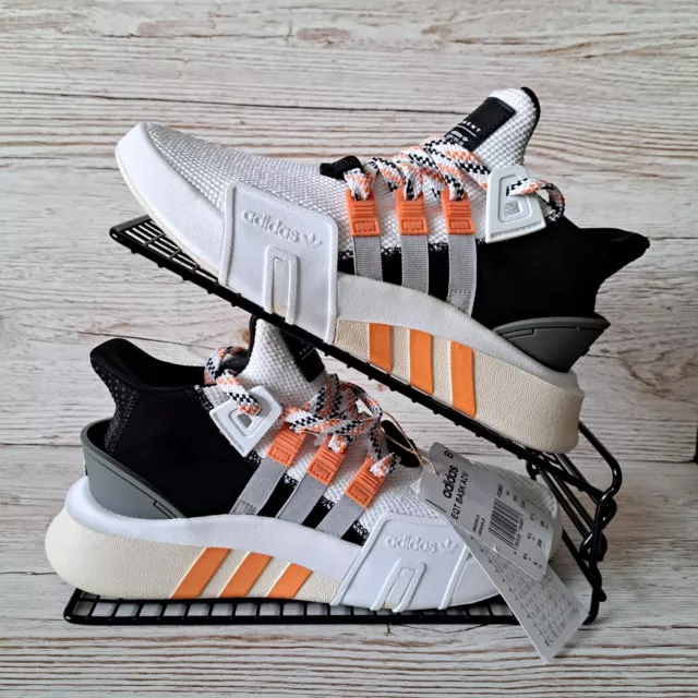 Adidas  EQT Bask Adv White Orange Size 4.5 Trainers Sneakers Women Running Shoes