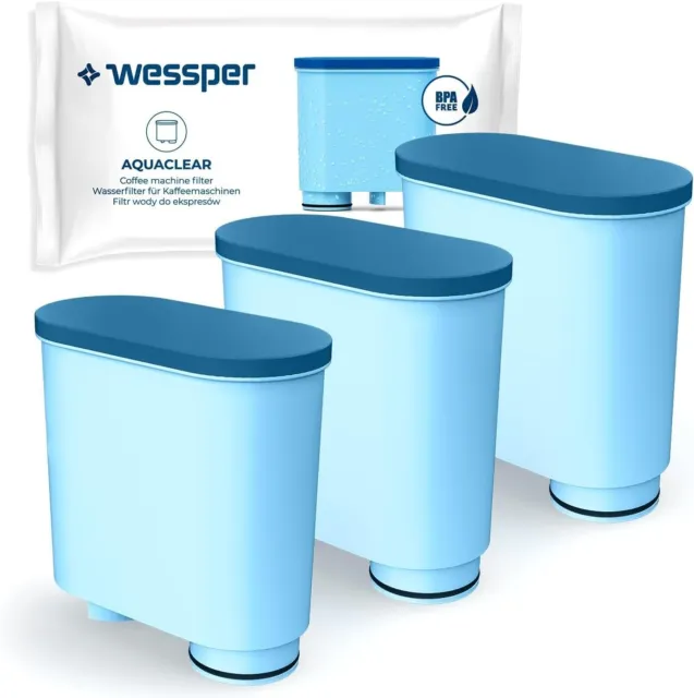 3x filtre à eau Wessper - remplacement de Philips Saeco Aquaclean CA6903/10