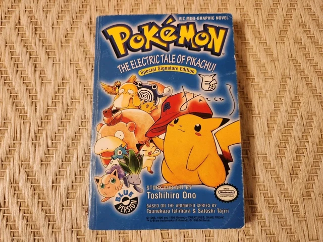 LIVRE POKÉMON THE Electric Tale of Pikachu édition spéciale signature