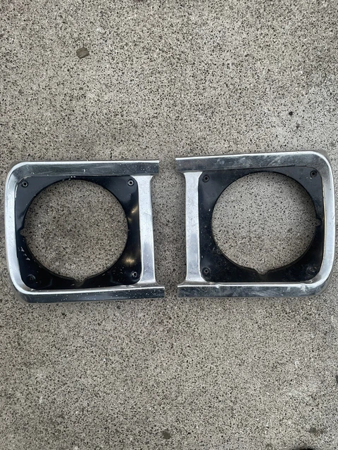 1970 1971 1972 Ford Pickup Truck Grille Headlight Bezels Chrome Trim F100 F250