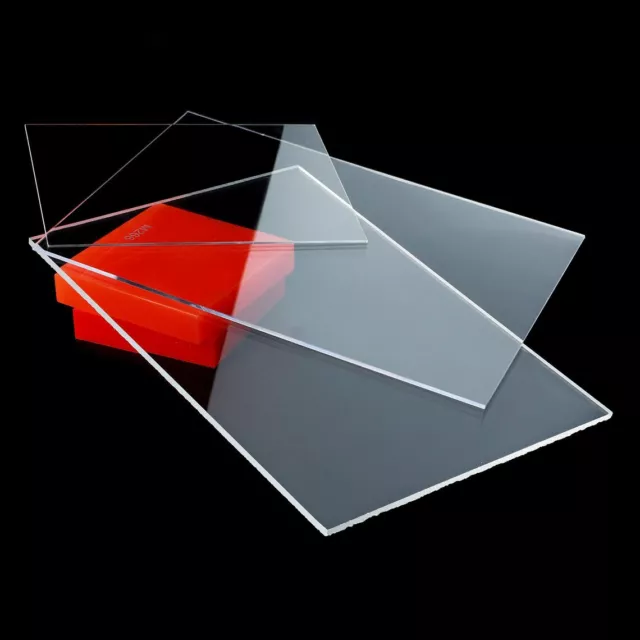 Perspex Acrylic Plastic Sheet Cut to Size Window Transparent Glass 2mm 3mm Thick