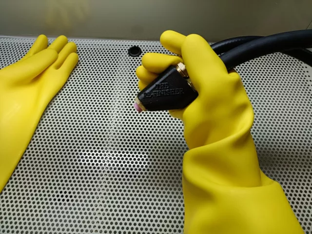 Vapour Blast Wet Blasting Cabinet Waterproof Gloves MX Vmx Restoration