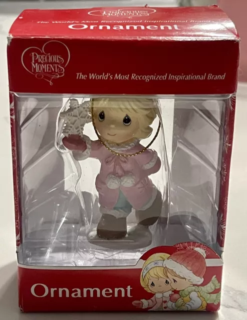 Precious Moments Ornament - Girl With Snowflake