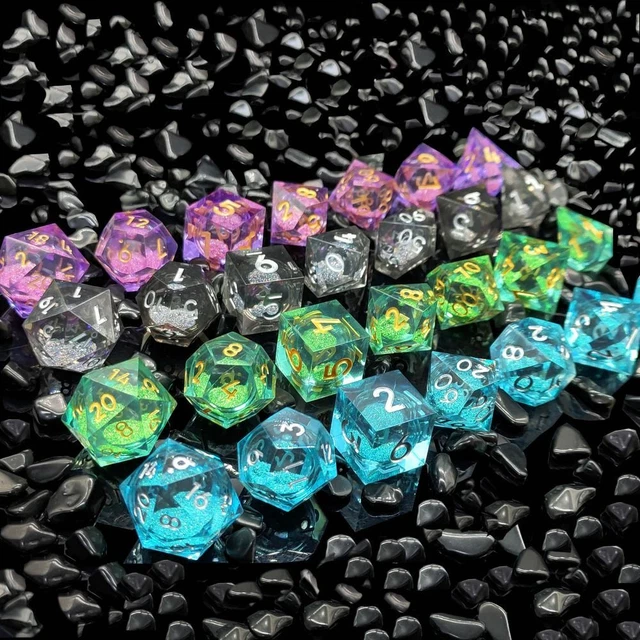 Jeu De Des ,18--Dés À Facettes Multiples D & D D4 D6 D8 D10 D % D12 D20