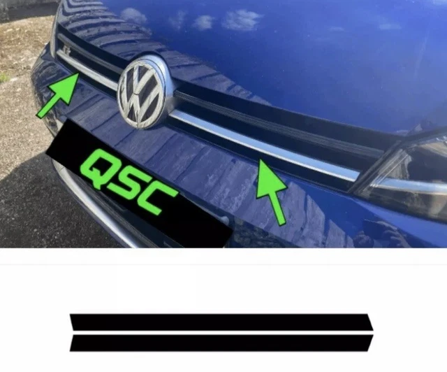 Vw Mk7 Golf  R GTD Front Grill Dechrome Sticker Decal