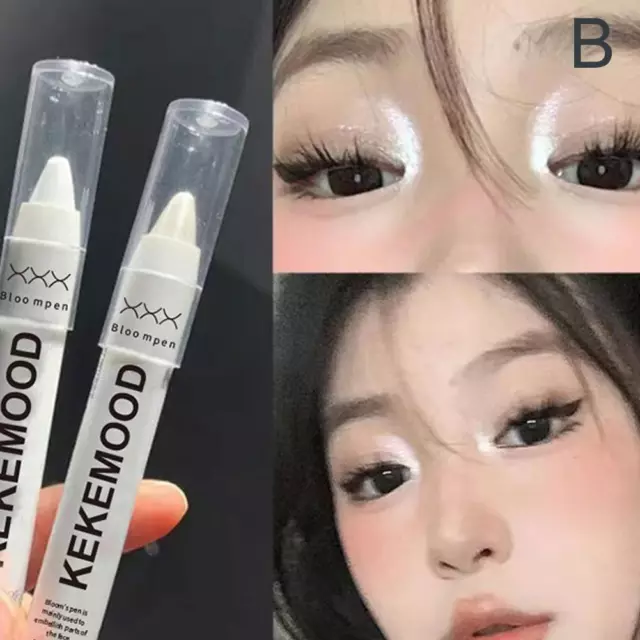 Eyeshadow Pen Portable Waterproof Cream Glitter Gradient Shadow Shimmer Pen P4T2