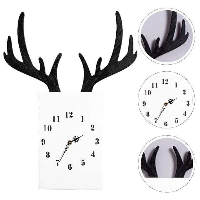 Linder Lex Corna Di Cervo Bianco Lucido | Set Da 2 Decorazioni Parete O Tavolo | Altezza 40 Cm