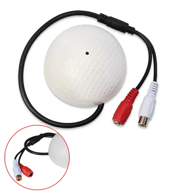 AUDIO MONITORING MIC Sound Pickup Microphone for CCTV Surveillance ...
