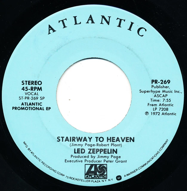 【Promo Only】【Pop-up】Led Zeppelin / Stair Led Zeppelin Stairway To Heaven + Press Sheet UK Promo 7