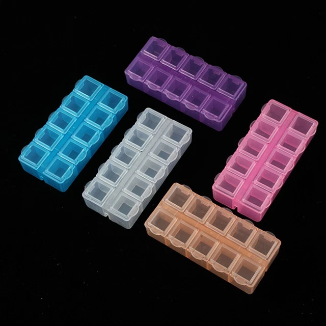 Contenitore multiuso in plastica con 10 scomparti per varie ar