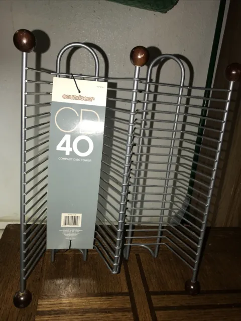 40 CD Storage Desk Metal Stand Holder Display Wire Rack New