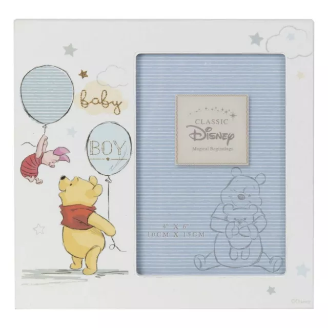 Winnie The Pooh Photo Frame Baby Boy Pooh And Piglet Disney Gift For Baby