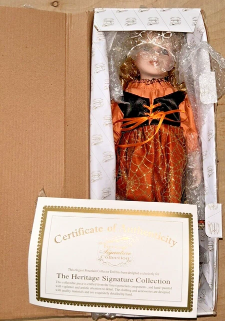 Wendy Witch Heritage Signature Collection Ceramic Doll Halloween New In Box