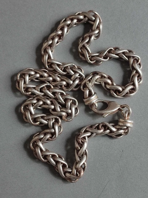 Collier Serpent (snake) En Argent Massif 800 - Homme - 45.8 Cm - 158 Gr - Occasion/antiquité