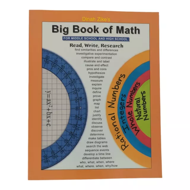 *NEW* Big Book of Math Middle & High School, Zike, Homeschool Teacher Class