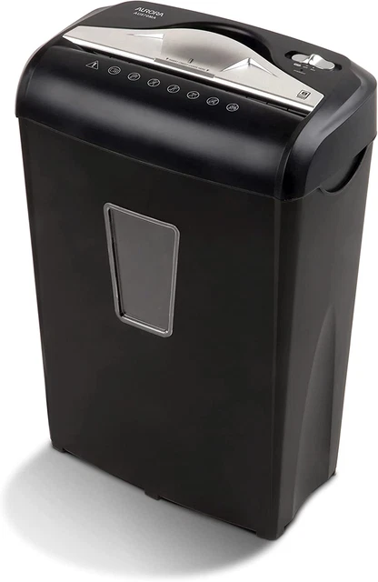 AU870MA High-Security 8-Sheet Micro-Cut Paper Credit Card Shredder Black