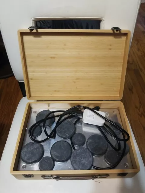 Serenelife- Hot Stone Massage Kit - Portable Heated Rock Massaging Therapy