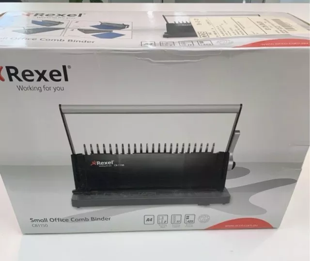 NEW Rexel CB1150 Comb Binding Machine Binder Office Business CombBind