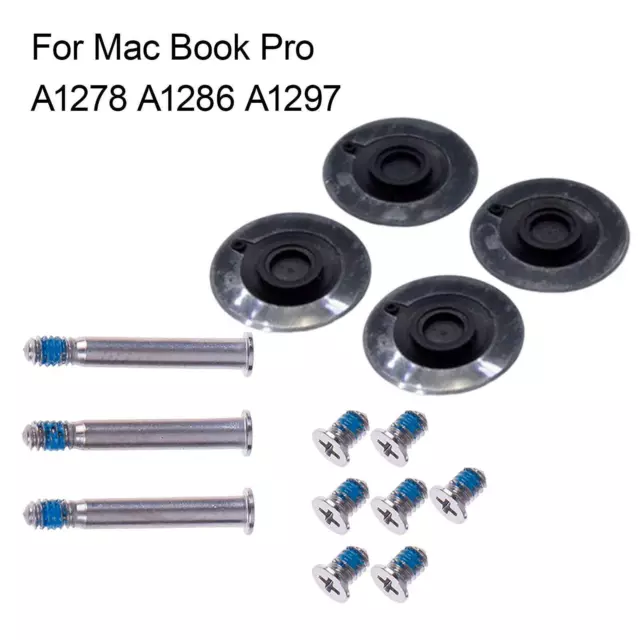4 pezzi di piedini in gomma per fondo cassa con kit viti per MacBook Pro 13"
