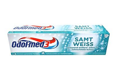 3 x 75 ml Odol-med 3 pasta de dientes blanqueadora y protección esmaltada suave de Alemania