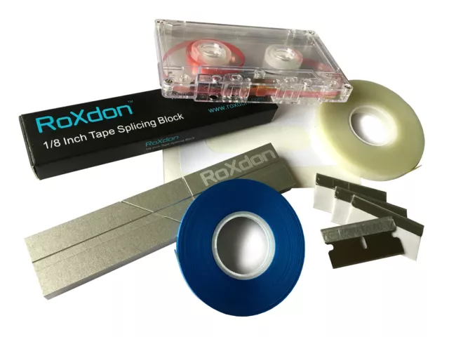 TS-3 ROXDON CASSETTE Tape Splicing Block Set + Type 1 Ferric Tape