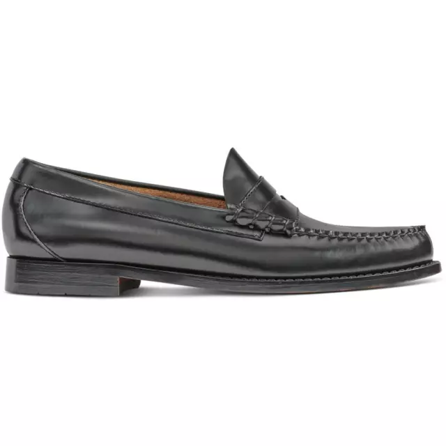 WEEJUNS MENS LARSON Black Leather Slip On Loafers Shoes 8 Medium (D ...