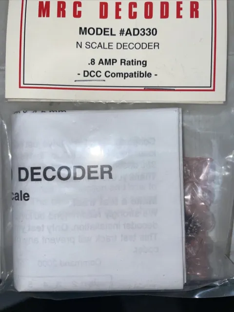 MRC N Scale Decoder AD330 Model Trains New •