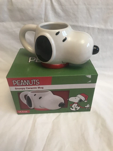 Peanuts SNOOPY Bold & Bright Custom Sculpted Ceramic Mug 24oz Licensed NIB