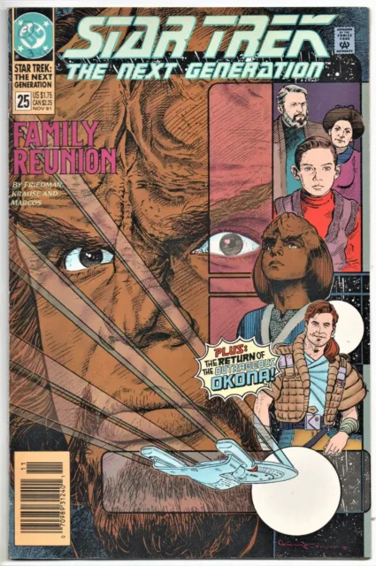 Star Trek The Next Generation #25. Friedman / Krause. Newsstand Dc 1991. 7