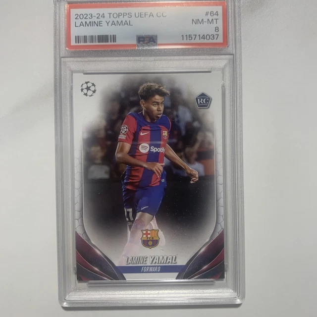 TOPPS CHROME UCC 2023 24 Lamine Yamal Rookie Card Fc Barcelona Spain TOPPS CHROME UCC 2023 24 Lamine Yamal Rookie Card Fc Barcelona Spain