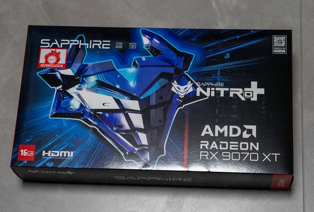 Carte Graphique Sapphire Nitro+ AMD Radeon RX 9070 XT 16Go GDDR6 - Dual HDMI/DP