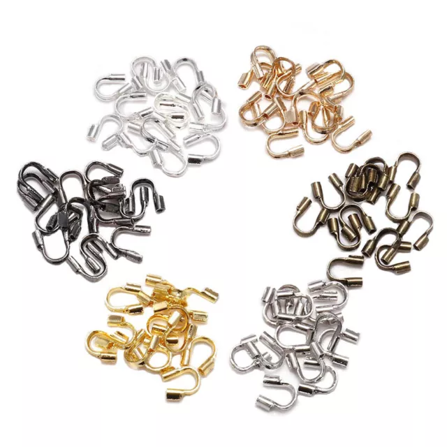 200Pcs U Shape Wire Protector Wire Guard Guardian Loops Jewelry Findings 4.5x4mm