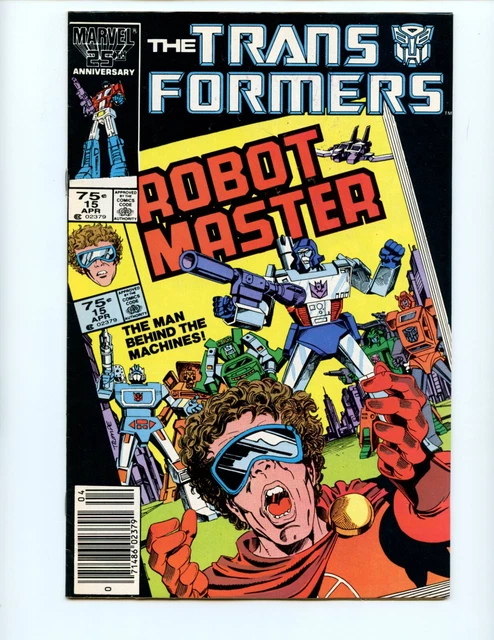 Transformers #15 Comic Book 1986 FN+ Marvel Comics Megatron Autobots Newsstand