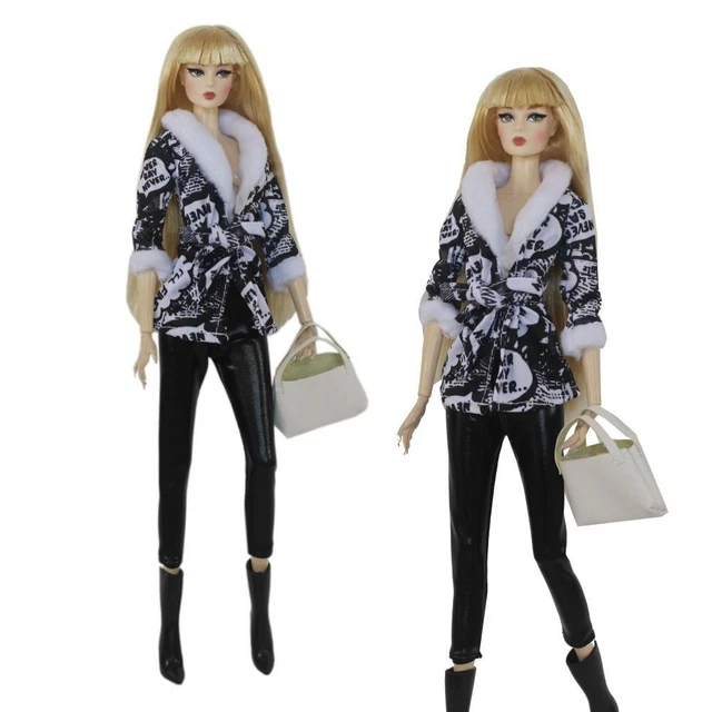Handmade Plush Coat Pants Fashion Winter Wear Dresses  29~32cm Doll