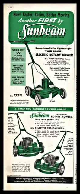 Sunbeam electric mower hotsell