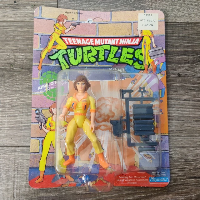 TEENAGE MUTANT NINJA TURTLES 🐢 1990 APRIL O'NEIL. MOC NIB. Playmates. UNPUNCHED