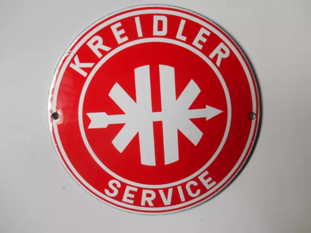 Kreidler Service Logo Werkstatt Garagen Schrauber Email Schild Motorrad Florett