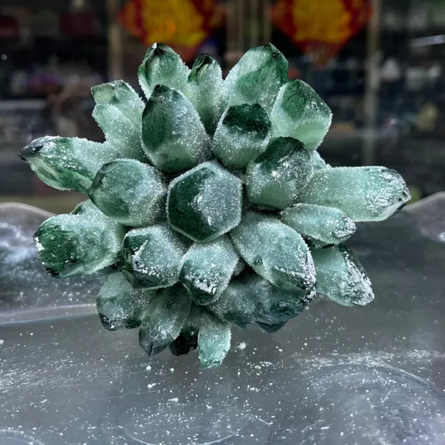 300g+ New Find Green Phantom Quartz Crystal Cluster Mineral Specimen Healing 1pc