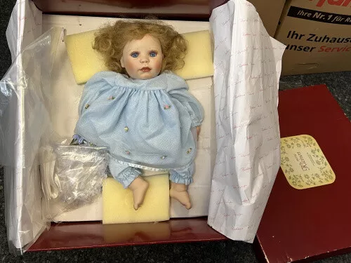 Barbara Prusseit Porcelain Doll 16 1/2in Top Zustand