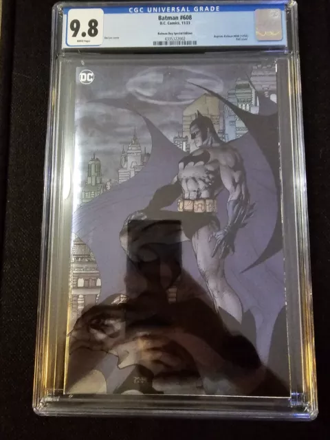 batman 608 foil cgc 9.8 Jim Lee Variant Hush 2nd Print Virgin