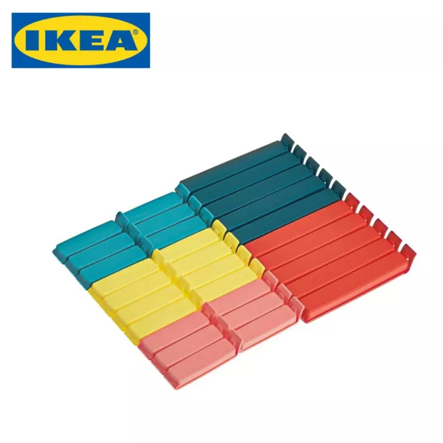 IKEA Pack of 10pcs Colorful Plastic Bevara Sealing Bags Clip